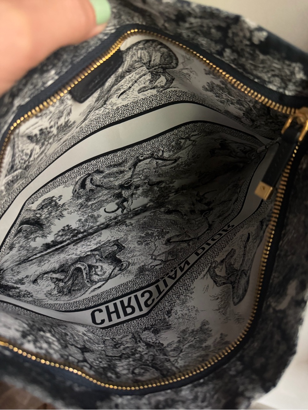 Dior Navy Toiletry Pouch - Picture 3 of 7